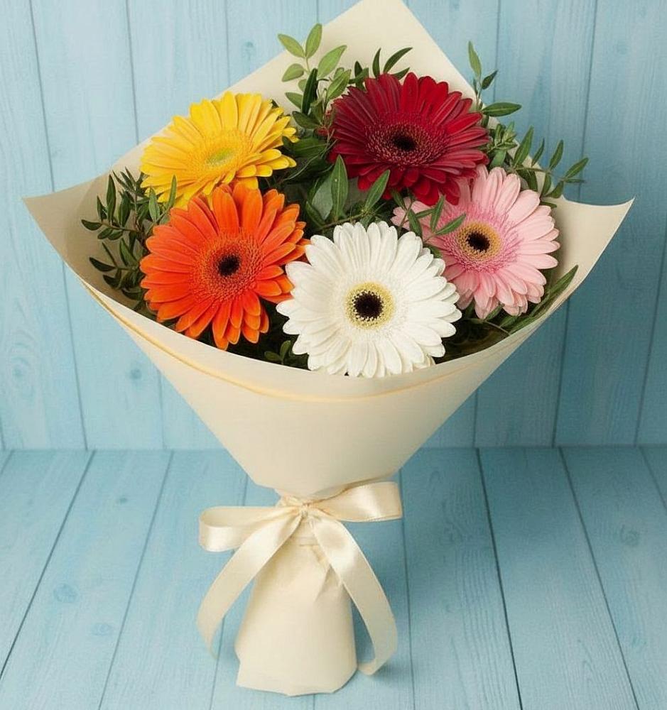 Букет цветов из: Герберы в Красавино