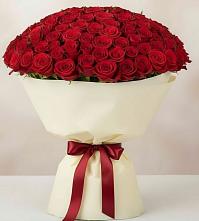 Букет 101 Красная роза Милано в Красавино