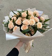 Букет Кремовые розы Латте в Красавино