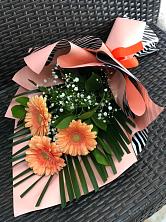 Букет солнышко в руках