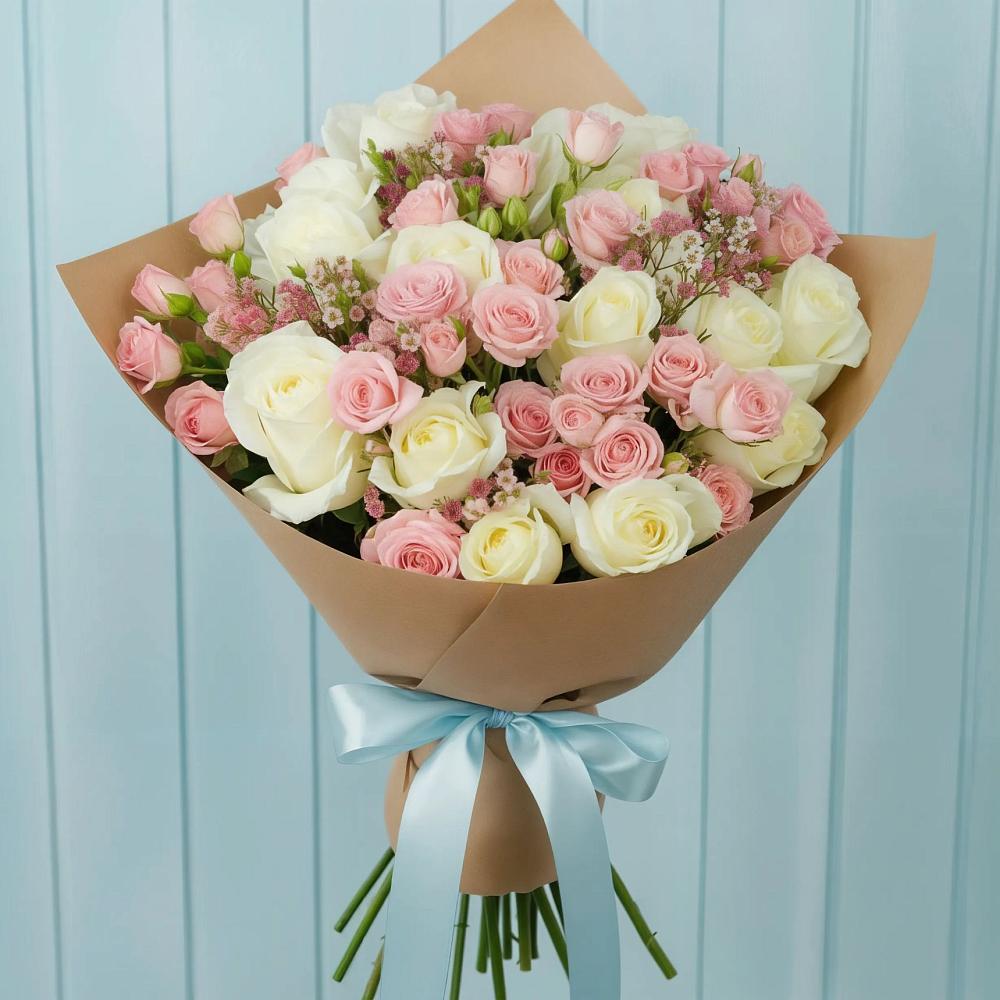 Букет цветов из: Розы в Красавино