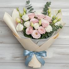 Букет цветов из:  Лизиантусы в Красавино