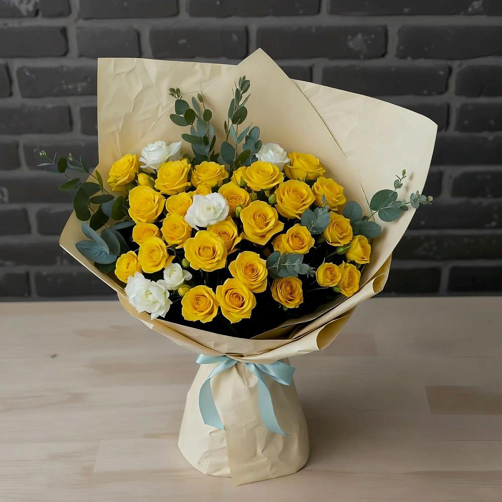 Букет цветов из: Розы в Красавино