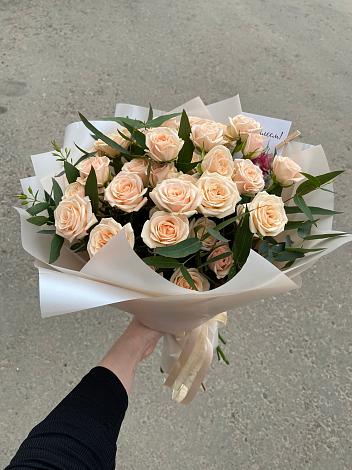 Букет Кремовые розы Латте в Красавино