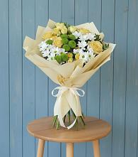 Букет цветов из:  Хризантемы и Розы #REPLACE_PRED# Красавино