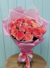 Букет 15 Розовых роз Равель в Красавино