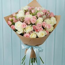 Букет цветов из:  Розы в Красавино