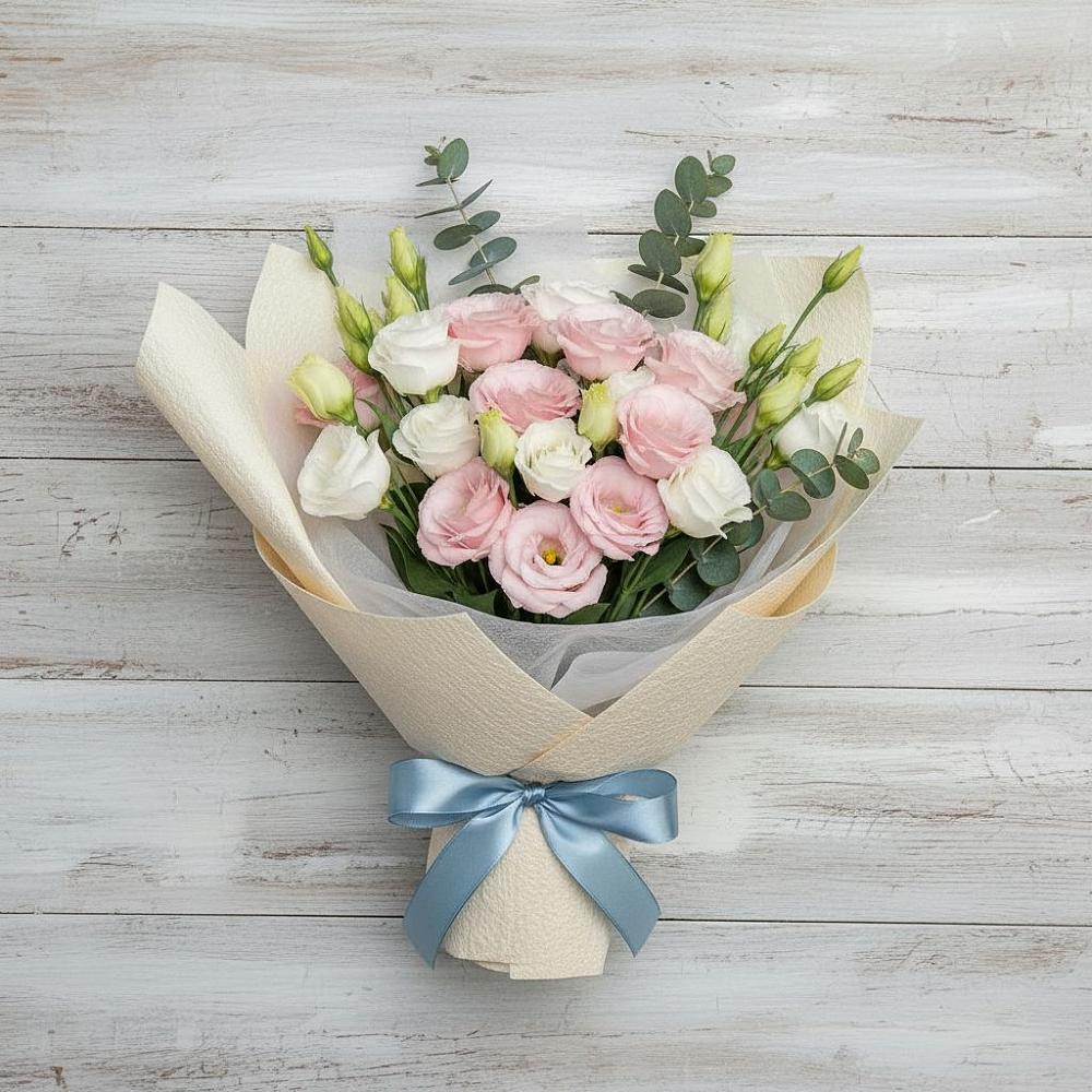 Букет цветов из: Лизиантусы в Красавино